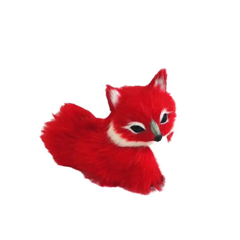 Realistic Fox Figurines - Blue, Pink & Sleeping Variants