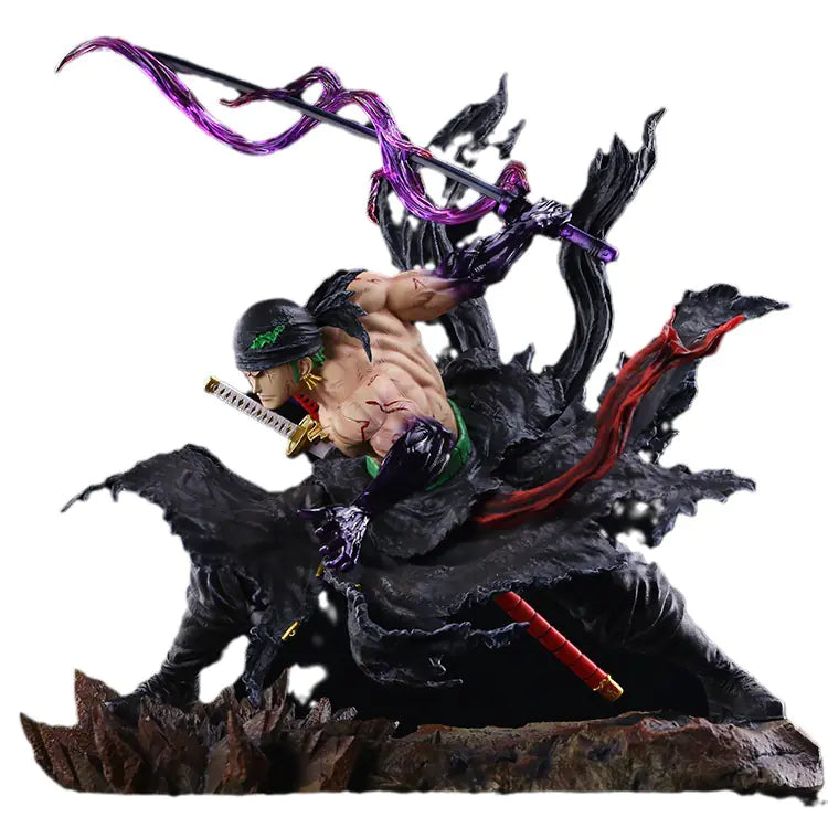 One Piece Roronoa Zoro Dual-Sword Action Figure – Anime Collectible Model