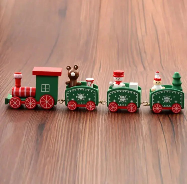 Christmas Wooden Train Ornament – Festive Holiday Decoration