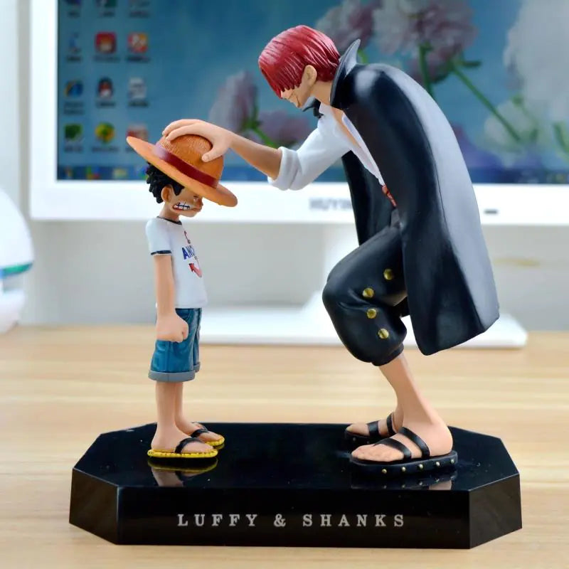 One Piece Straw Hat Luffy & Red-Haired Shanks Collectible  – Anime Statue Model