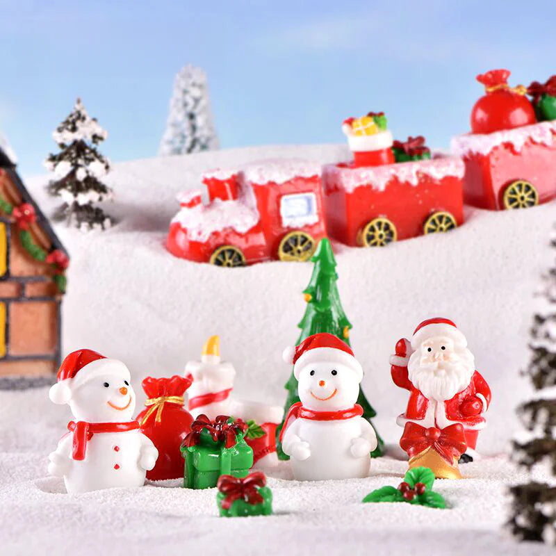 🎄 New Christmas Santa Snowman Train Box – Holiday Decor with Gifts