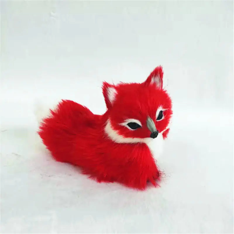 Realistic Fox Figurines - Blue, Pink & Sleeping Variants