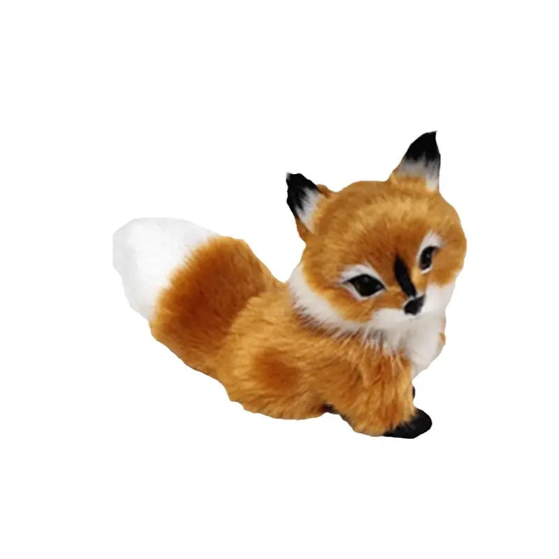 Realistic Fox Figurines - Blue, Pink & Sleeping Variants