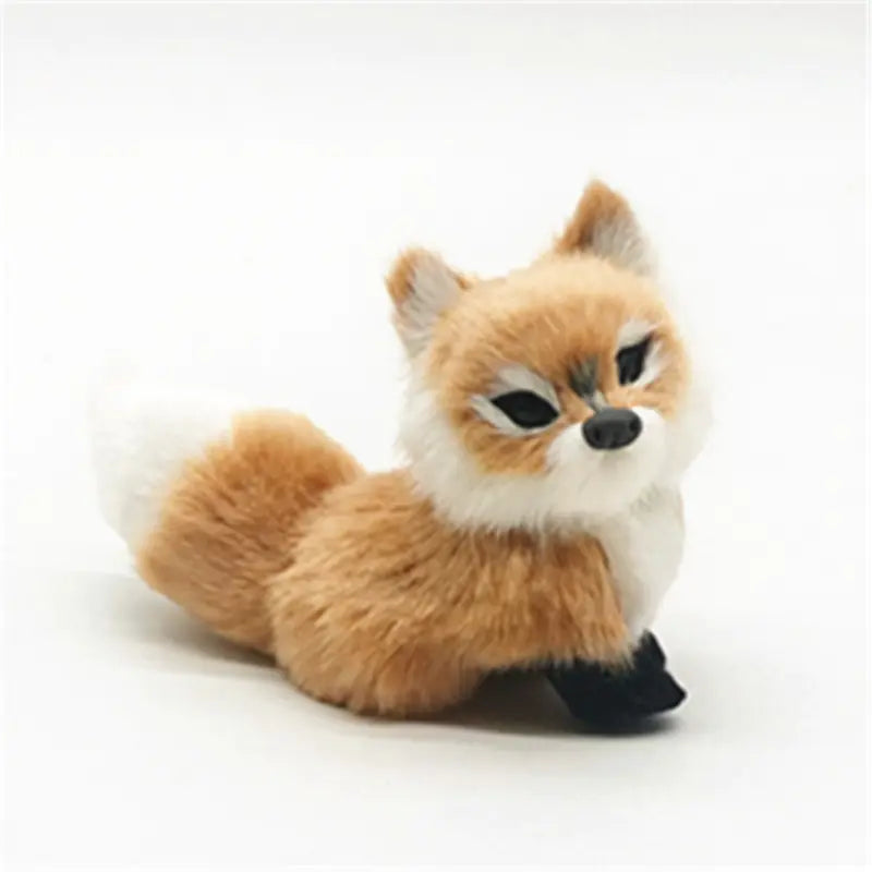 Realistic Fox Figurines - Blue, Pink & Sleeping Variants