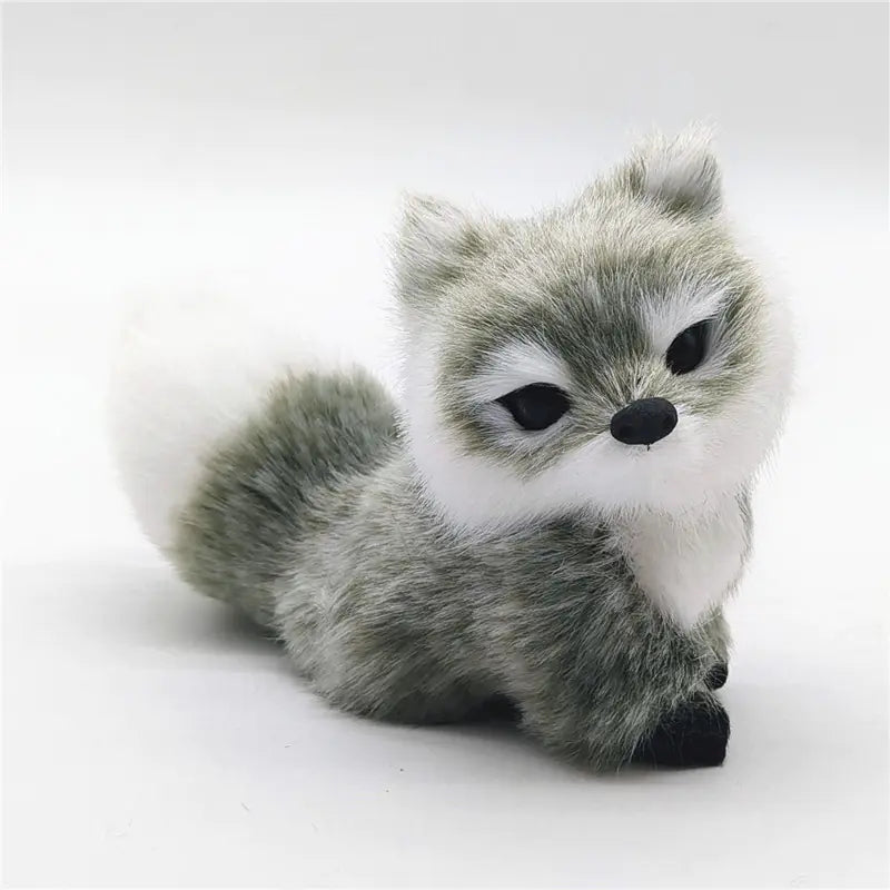 Realistic Fox Figurines - Blue, Pink & Sleeping Variants