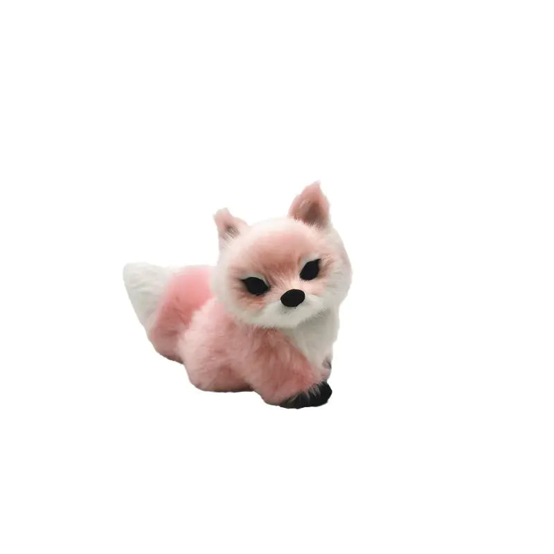 Realistic Fox Figurines - Blue, Pink & Sleeping Variants