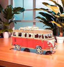 DIY Wooden 3D Camper Puzzle