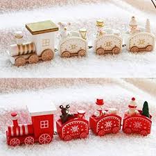 Christmas Wooden Train Ornament – Festive Holiday Decoration