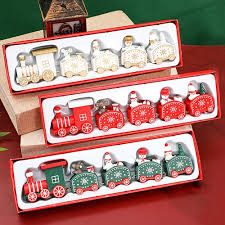 Christmas Wooden Train Ornament – Festive Holiday Decoration