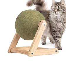 Catnip Balls for Cats – Safe & Healthy Catnip Toys with Holder for Indoor Cats
