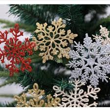 Glitter Snowflake Set for Christmas 10cm( 24 Piece)
