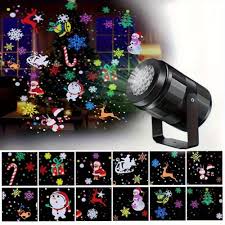 Christmas Snowflake Projector Light – LED Rotating Stage Lamp for Outdoor Holiday & Garden Décor