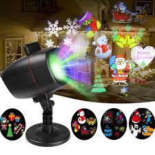 Christmas Snowflake Projector Light – LED Rotating Stage Lamp for Outdoor Holiday & Garden Décor