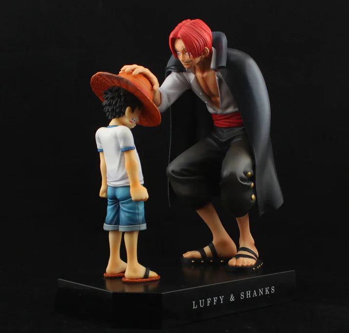 One Piece Straw Hat Luffy & Red-Haired Shanks Collectible  – Anime Statue Model