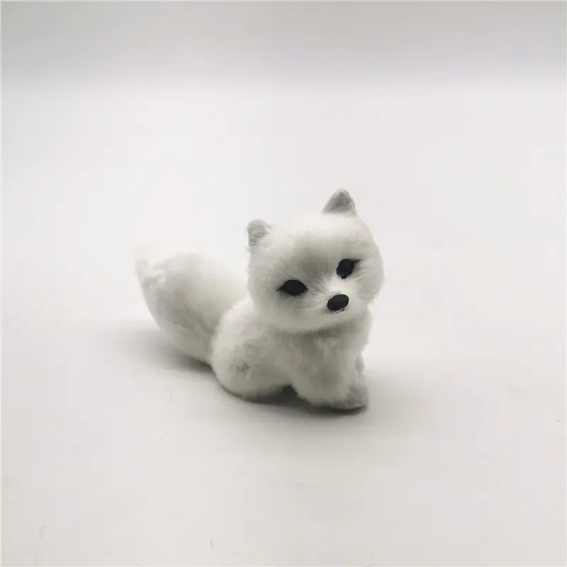 Realistic Fox Figurines - Blue, Pink & Sleeping Variants
