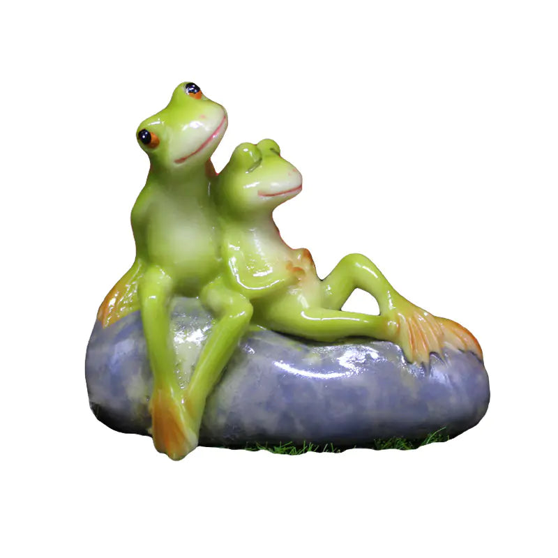 Mini Frog Resin Ornament – Garden Decoration
